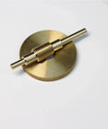 Top Shelf Brass Worm Gear Speed Reducer Kit Featuring Sweet One To 120 Ratio For Ultra Smooth Quiet Drive Systems. Brass gear with threaded center.