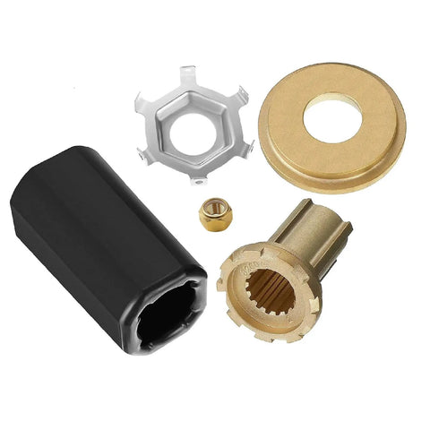 Flo Torq II Hub Kit for Mercury Outboard Propeller 40 to 300 HP Verado MerCruiser Alpha One Bravo One 15 Spline 1 Inch Shaft Compatible 835257Q1 835257K1