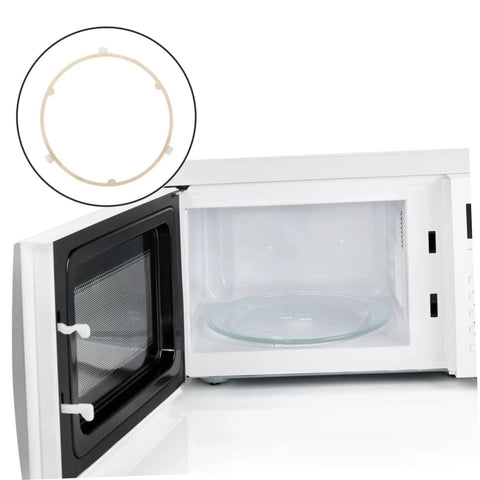 Top Shelf Microwave Turntable Replacement Ring With Glass Plate Support Roller Sturdy Plastic Rotating Tray Slides Right In For No Sweat Daily Meals And Quick Cleanup At Home