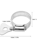 Top Notch 10 Pc Stainless Steel Hose Clamp Kit For Plumbing And Tubes With Worm Drive Secure Install Fixing Water Fuel Lines Quick Release Heavy Duty Gear, 4.5cm clamp