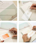 12 Piece Clear Acrylic Stamp Block Set With Assorted Sizes For Scrapbooking And Card Making, Transparent Mounting Blocks With Grid Lines For Precise Alignment, Must Have For Crafts Stamping Projects And DIY Cards.