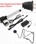 24V Electric Recliner Linear Actuator Kit With 250mm Stroke for sofa lift chairs, actuator and cables displayed.