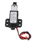 Compact 24V DC Linear Actuator With 150N Thrust, 0.39 Inch Stroke, showing motor casing and wiring details