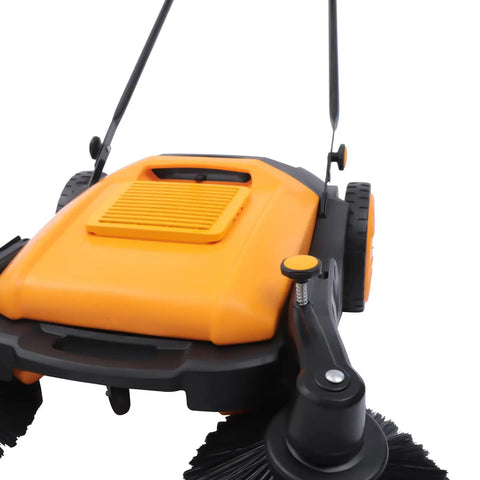 Heavy Duty Industrial Walk Behind Floor Sweeper 41 Inch Wide Path Efficient Dust And Debris Cleaner For Warehouses Workshops Great Way To Keep Spaces Clean Without Breaking A Sweat Super Fast Cleaning Power