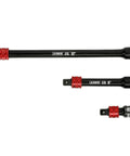 Nine Piece Extension Bar Set With Magnetic Organizer Includes Quarter Inch Drive Extensions in Two, Four, and Six Inches