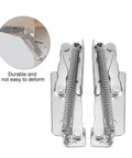 Two Pack 80 Degree Steel Spring Door Hinges Lift Hinges For Cabinets Closets Wardrobes And Sofas Durable Heavy Duty Easy Install