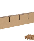 10 Pack Small Size Shipping Carton Dividers With Interlocking Compartments For Gift Boxes And Craft Organization Storage And Packing Supplies Easy Snap Together Keeps Stuff Separated And Neat shown in two formations.