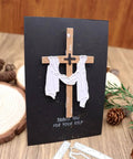 Card with Easter cross design using Rectangular Frame Die Cuts Set For Card Making Metal Cutting Dies Paper Craft Templates