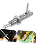 Heavy Duty Stainless Steel Indexing Lock Plunger Pin With Spring Loaded Safety Latch for securing metal parts during repairs.