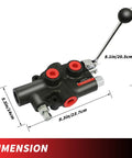 Auto Return Detent Valve for Log Splitters 25 GPM High Flow Hydraulic Valve 3500 PSI Rating Built Tough With One Half Inch Work Ports