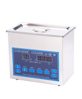 Degassing Ultrasonic Cleaner For Jewelry, PCBs, Engines, And Metal Lab Work, showcasing digital display and controls.