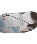U Shaped Travel Neck Pillow With Skiing Squirrel Design, Ergonomic Comfort For Long Flights detail showing skiing squirrel graphic