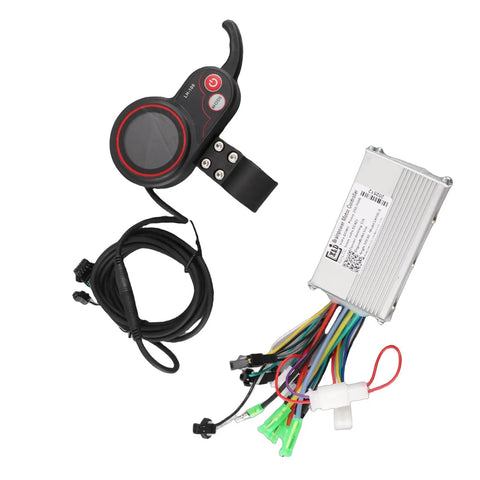Universal Electric Bike Controller Kit With LCD Display And Shifter For 24V To 60V E Bikes And Scooters Power Readout 250W And 350W Hall And Non-Hall Motor Support Ideal For Commuters And Urban Riders