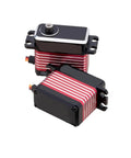 Beast Mode Brushless RC Servo Delivering Hella Serious 45 Kg Cm Torque In A Lightweight 77 Gram Chassis seen from top and side angles.