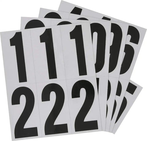 Reflective 3 Inch Mailbox Number Set With White And Silver Self Adhesive Digits Weather Resistant Outdoor Address Numbers for Home