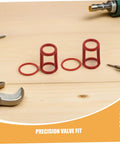 Silicone Sealing Ring Set For Ice Cream Makers, Low Temperature Resistant, Leakproof 6 Pack Gaskets For Home Ice Cream Machines, High Humidity Reliable Seals That Stay Locked In During Cleaning And Freezer Runs, red silicone rings