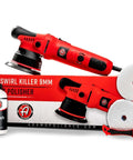 9mm Dual Action Car Polisher Long Throw DA Buffer For Detailers 1000W Power with polish, compound, and pads kit.