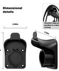 Slick Wall Mount EV Charger Holder For J1772 Plugs And Connectors Cord Organizer dimensions showing holder size and rounded edges.