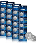 Hella Reliable 20 Pack CR2450 3V Lithium Coin Batteries Long Lasting High Capacity Stable Voltage Leak Proof Design Plays Nice With Remote Scale Candle Sensor, packaged in multiple strips.