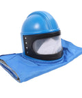 Sandblasting Helmet With Air Supply For Safe Spray Work Durable ABS Hood With Double Lens Protection Clear View Safety Gear