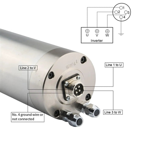 Water Cooled ER16 ER11 Router Motor 220V Speedy Workhorse For Woodworking Engraving And Drilling with wiring diagram