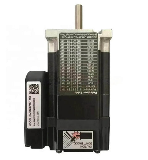 Front view of AC Servo Motor With Integrated Drive 90W 3000 RPM 0.3 Nm Torque 3.6A Encoder And Network Communication Single Phase Model ISV5709V36T-01-1000.