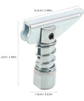 Rock Solid 3 Piece Heavy Duty Forklift Positioning Pin Kit For 3 Ton Mast Carriage; zinc-coated locking pin, 6.3cm size, spring-loaded.