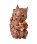 Chipmunk Holding a Nut Mini Figurine From Jim Shore Heartwood Creek Folk Art Collection Handcrafted Multicolor