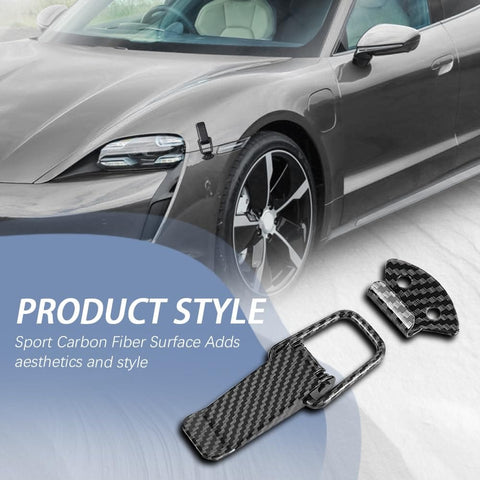 Two Pack Car Bumper Clips Quick Release Kit For Front And Rear Bumpers Durable Metal Fasteners with Carbon Fiber Finish