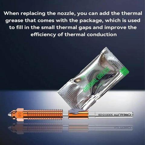 K2 Plus Nozzle Set With Titanium Alloy Copper Alloy Hardened Steel High Flow Unicorn Nozzle with thermal grease for K2 Pro Hi Combo 3D Printer