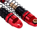 Close-up of CNC machined Dry Maintenance Free 28.5mm Aluminum RC Shocks for 1/30 Axial SCX30 K10 Jeep Wrangler Ford Bronco