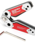 Heavy Duty Welding Magnetic Holder With Adjustable 20 To 200 Degree Angles, Strong Iron Boron Magnet Positioner for hands-free fabrication, includes hex wrench.