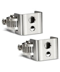 Two Pack Adjustable Sign Mounting Brackets for Poles 1.3 to 2.24 Inches, Rust Resistant Street Sign Hardware for Traffic and Parking