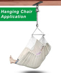 Heavy Duty Hammock Chair Hardware Kit With Chain And Swivel, 360 Degree Rotation, 600 Lb Capacity in use