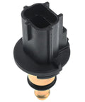 A-Premium engine coolant temperature sensor with black plastic connector and brass tip.
