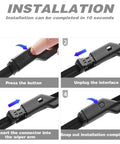 Installation steps for Heavy Duty Dual Rubber Windshield Wipers Rolling Through Storms Smooth As Butter For Chevy Silverado 1500 2500 3500 models.