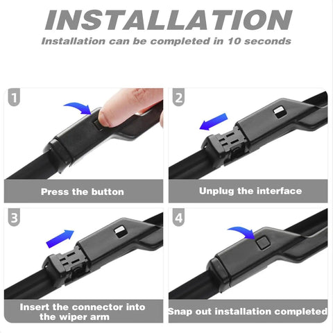 Installation steps for Heavy Duty Dual Rubber Windshield Wipers Rolling Through Storms Smooth As Butter For Chevy Silverado 1500 2500 3500 models.