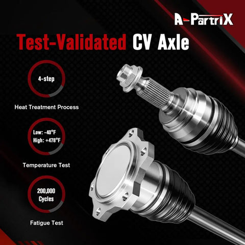 Honda Civic Front Left CV Axle Shaft Replacement For 2022 2023 2024 2.0L L4 Automatic CVT LX Or Sport Driver Side Assembly CV Joint Direct Fit Front Left Replacement CV Axle For Easy Install And Reliable Performance, test-validated metal shaft