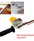 Nifty Mini Electric Belt Sander Packed With A Grippy Handle And Ten Sturdy.4 By 13 Inch Sanding Belts Boasts Seven Smooth Speed Settings for detailed sanding.