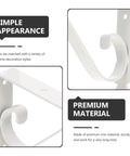 Heavy Duty Corner Shelf Brackets Wall Mount Supports Rock Solid Iron L Brackets with simple appearance for DIY projects.