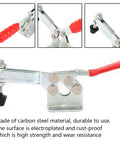 Carbon Steel Horizontal Toggle Clamp Set With Electroplated Rust Proof Finish, Three Styles 201, 201B, 201C For Woodworking