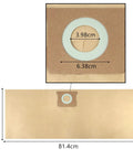 Dimensions of 15 Pack 5-8 Gallon Vacuum Bags For Wet Dry Vacs Fit Stanley SL18115 SL18116 SL18117 SL18158 And Porter-Cable.