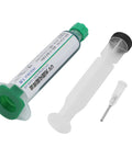 Liquid Solder Paste For Electronics, Solder Mask Ink Flux Paste With UV Light Curing, green ink with pusher and needle for PCB use