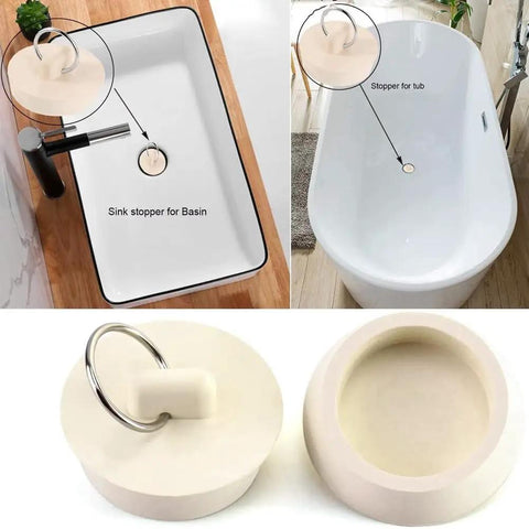 Peirushg Bathtub Easy-Install Stopper Quick 1-3/8in. in a sink and tub, showing usage and design features.