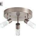 Four-Head Modern Track Lighting Kit with Adjustable Rotatable Heads, 360 Degree Spin and 90 Degree Tilt, Ceiling Spotlight