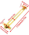 Two Pack Gold Friction Lid Support Hinges For Cabinets And Jewelry Boxes Adjustable Downward Lid Aids That Prevent Slams Includes Screws