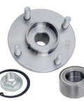Pair Front Wheel Bearing Hubs Assembly For Ford Focus 2000-2011 4 Lug Bolts ABS Encoder Front Left And Right Beefed Up Replacement Kit