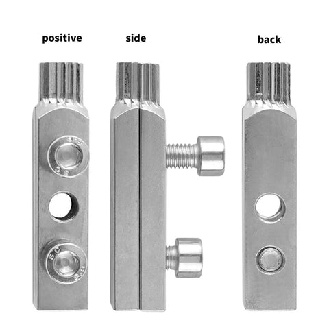 Heavy Duty Screw Extractor Kit With Ergonomic Handle For Tough Bolts, Broken Removal Tool Made From Durable Carbon Steel Perfect For Home Repair And DIY Grinds Without Getting Tired Of The Grippy Comfort. three views