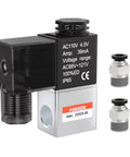 One Quarter Inch NPT AC110V Solenoid Valve Two Way Normally Closed Electric Valve With Junction Box Model 2V025 08
