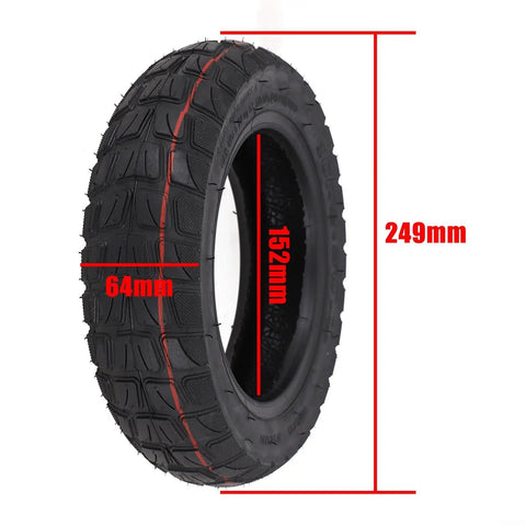 Tubeless 10x2 50 Offroad Tire For 10 Inch Electric Scooters And Skateboards Replacement Outer Tire Durable All Terrain